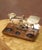 Early 20th Century English Brass Postal Scale With Weights on Oak Base For Sale - Image 9 of 9