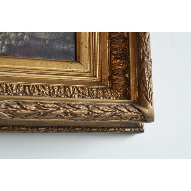 David Emile Joseph de Noter, Still Life with Roses, Oil on Panel, 19th Century, Framed For Sale - Image 11 of 14