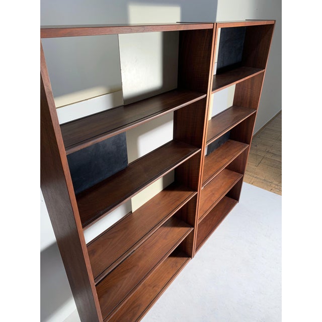 Evans Clark Folding Bookcase / Display Shelf / Room Divider / Milo Baughman For Sale In Chicago - Image 6 of 11