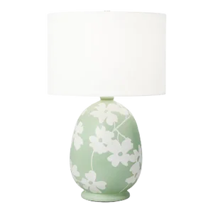 Hable By Visual Comfort Studio Lila Table Lamp in Semi Matte Green