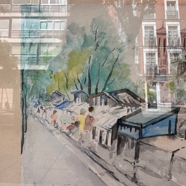 Timoteo Pérez Rubio, View of Notre Dame from Quai De La Tournelle, 1969, Watercolor on Paper For Sale - Image 18 of 18
