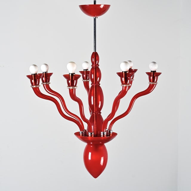 Gaia Chandelier by Ernesto Gismondi for VeArt, Italy, 1980 For Sale - Image 11 of 11