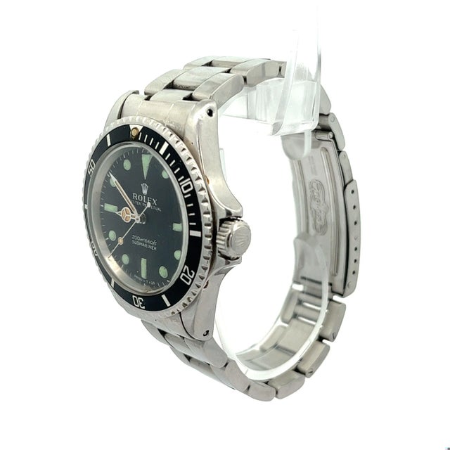 Rolex stainless steel 40mm reference 5513 men's wrist watch. Vintage, circa 1959-1964. Known in the trade as the Bart...