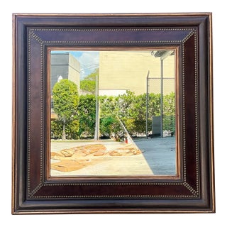 Vintage Nail Head Mirror For Sale