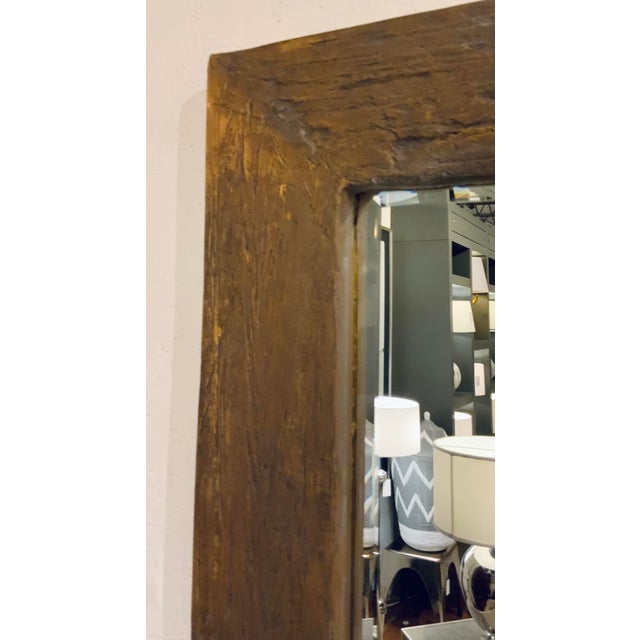 Studio a Home Organic Modern Rustic Timber Wall Mirror Chairish