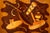 Brown Brazilian Bar in Imbuia, Roxinho & Pau Marfim With Party Motif Marquetry, 1950s For Sale - Image 8 of 15