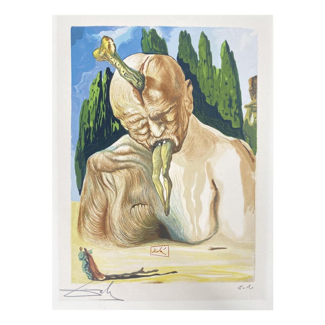 Salvador Dali, The Logician Devil from the Divine Comedy, 1960s, Woodcut For Sale