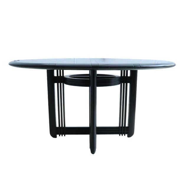 Giorgetti Round Dining Table by Umberto Asnago, 1980 For Sale - Image 3 of 14