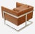 Mid-Century Modern 1970s Milo Baughman Leather Cube Lounge Chair for Thayer Coggin For Sale - Image 3 of 8