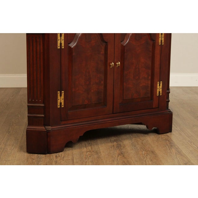 Wood 1990s Councill Chippendale Style Mahogany Corner Cabinet For Sale - Image 7 of 13