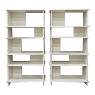 Asymmetrical Open Modern Etagere For Sale