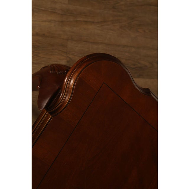 Ethan Allen Queen Anne Style Expandable Cherry Dining Table For Sale - Image 15 of 18