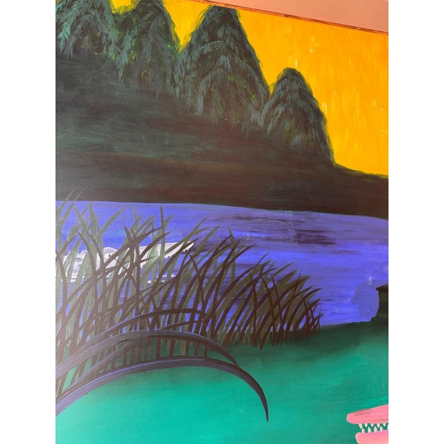 Contemporary Virginia Panichi, Composition, Large Acrylic on Canvas, 2010 For Sale - Image 3 of 8