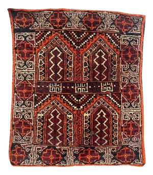 Small Vintage Turkmen Baluch Rug, 1980s
