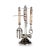 Contemporary Mikhola Bar Tool Set with Bone Handles, 5 Pieces For Sale - Image 3 of 3