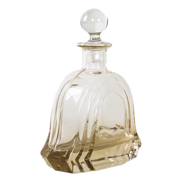 Vintage Italian Glass Carafe, 1970s For Sale