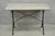 Antique French Victorian Cast Iron Pastry Table Base Marble Top Console Table. Circa Late 19th Century. Measurements: 32"...