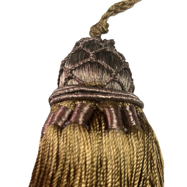 Set of 4 Antique Gold Versailles Style Tassels For Sale In San Diego - Image 6 of 7