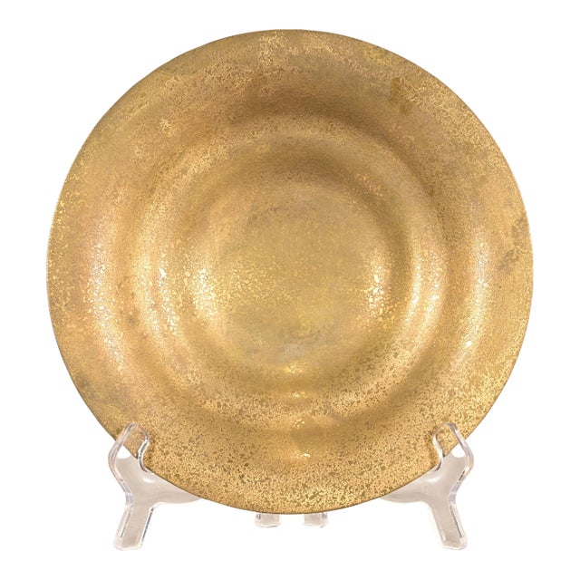 Tiffany Studios New York Bronze Doré Plate or Shallow Bowl For Sale