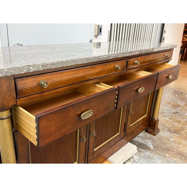 Bassett American Empire Style Buffet, Vintage For Sale - Image 9 of 12