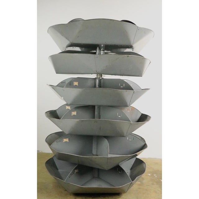 Industrial Rotating Storage Bin by Frick and Gallagher Chairish