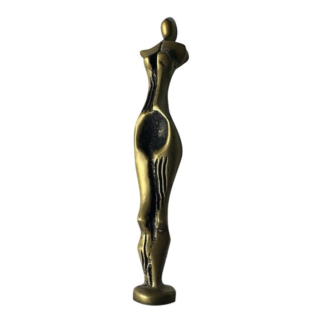 1970s Modernist Bronze Figure Sculpture — Roberto Gabriel Crivellé (B. 1936) For Sale