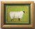 2020s Cow Bull Western Steer Minimalism Folk Art Americana Burnt Orange Yellow Original Oil Painting by Cleo Plowden For Sale - Image 5 of 5