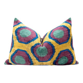 Canvello Silk Velvet Handmade Decorative Pillow Cover & Premium Down Feather Insert For Sale