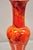 Vintage Red Lava Drip Glazed Mid Century Modern Ceramic Pottery Vessel Vase Pair For Sale In Philadelphia - Image 6 of 11
