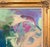 Oversized Abstract Oil Painting in Vintage Gold Frame For Sale - Image 4 of 5
