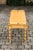 Vintage English Midcentury Goldenrod Painted Wooden Bench with Black Accents For Sale - Image 11 of 11