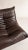 Ligne Roset Late 20th Century A 2-Seater Sofa Michel Ducaroy / Ligne Roset Brown Leather For Sale - Image 4 of 9