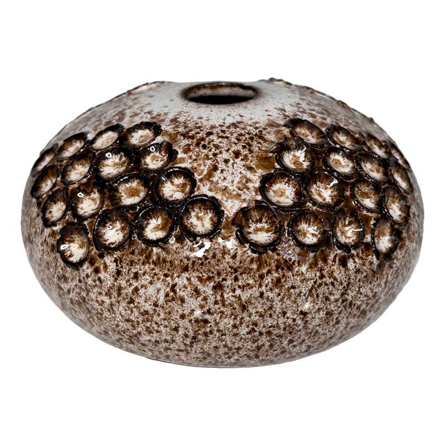 Sculptural Studio Ceramic Art Vase by Kaj Henning Jensen for KH Keramik Stensved, Denmark, 1960s For Sale