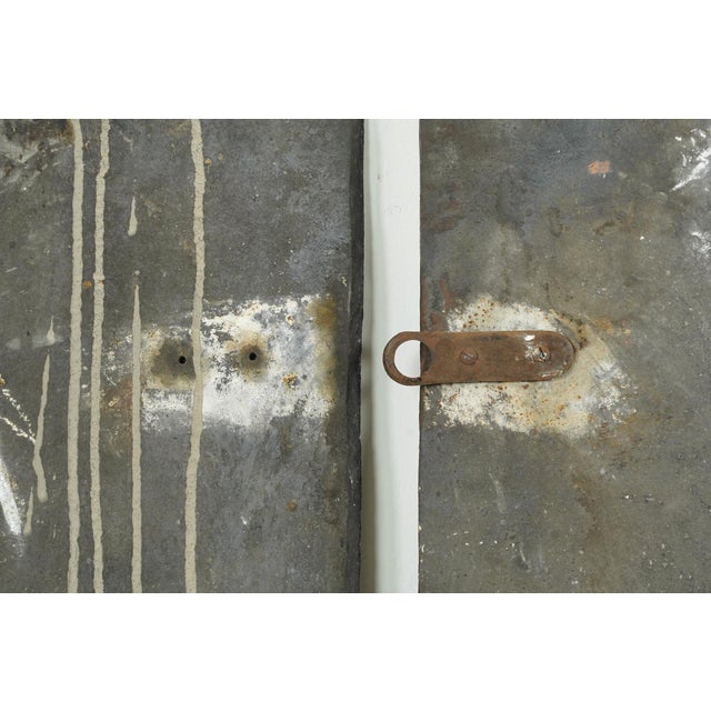 The Plaza Hotel French Style Black Cast Iron Fireback Set For Sale - Image 14 of 15