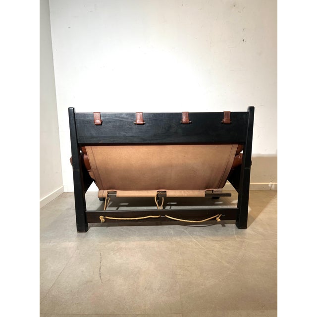 Two-Seater Sofa in Leather by Gerard Van Den Berg For Sale - Image 6 of 7