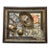 Vintage Framed Brass Assemblage Wall Decor For Sale