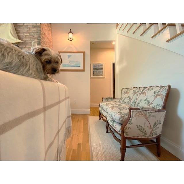 Antique Settee Upholstered in Jane Shelton For Sale - Image 11 of 12
