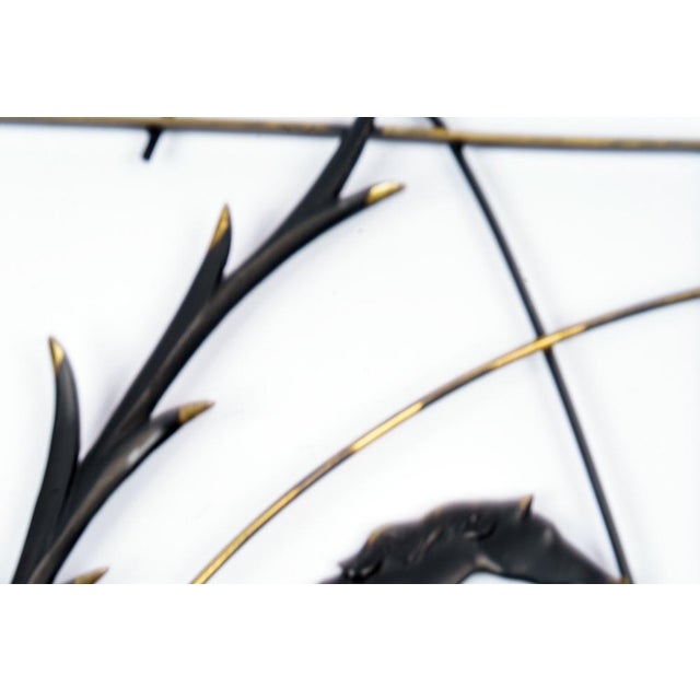 Black Wall Decoration Horses by Hertha Baller, Vienna, 1950s For Sale - Image 8 of 12