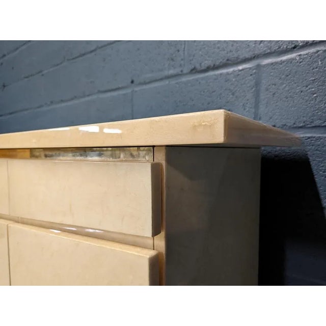 White Lacquered Buffet by Eric Maville For Sale - Image 4 of 9