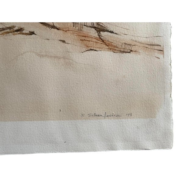 Polly Schaafsma Signed Original Watercolor, Mountain in Big Bend, 1978 For Sale - Image 4 of 5