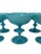 Beautiful set of 6 Portieux Vallerysthal Sherbert Turquoise Opalin Glasses