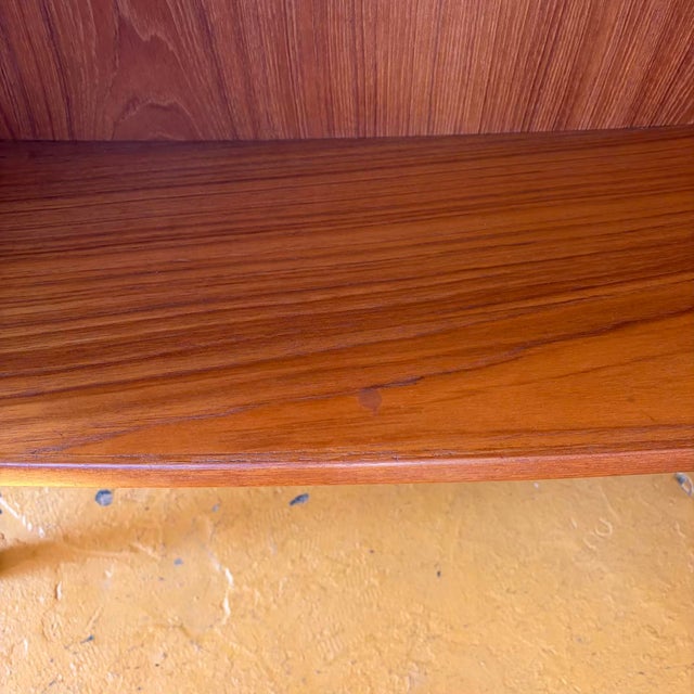 Svend A. Madsen Curved Danish Teak Desk For Sale - Image 14 of 16