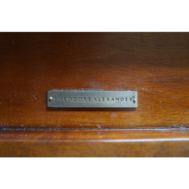 Brown Theodore Alexander Game Table For Sale - Image 8 of 9