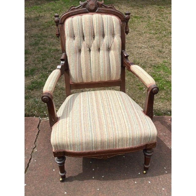 1900 - 1909 Antique Eastlake Chair For Sale - Image 5 of 5