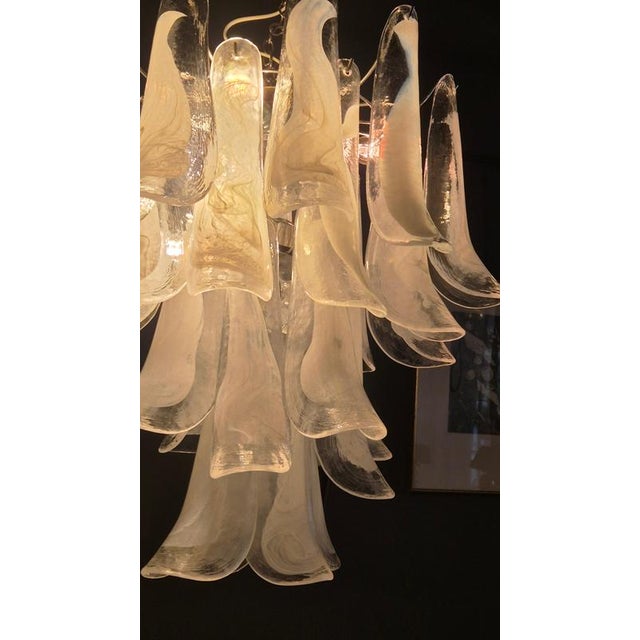 1970s Murano Glass Petal Chandelier, Italy, 1970s For Sale - Image 5 of 13