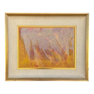 Mid Century Modern Abstract Landscape Painting For Sale