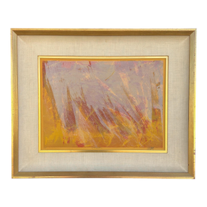 Mid Century Modern Abstract Landscape Painting