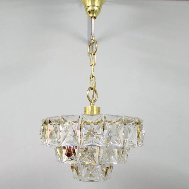 Vintage Faceted Glass Pendant from Kinkeldey For Sale - Image 9 of 9