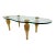 Vintage Francisco Hurtado Style Glass and Giltwood Coffee Cocktail Table For Sale