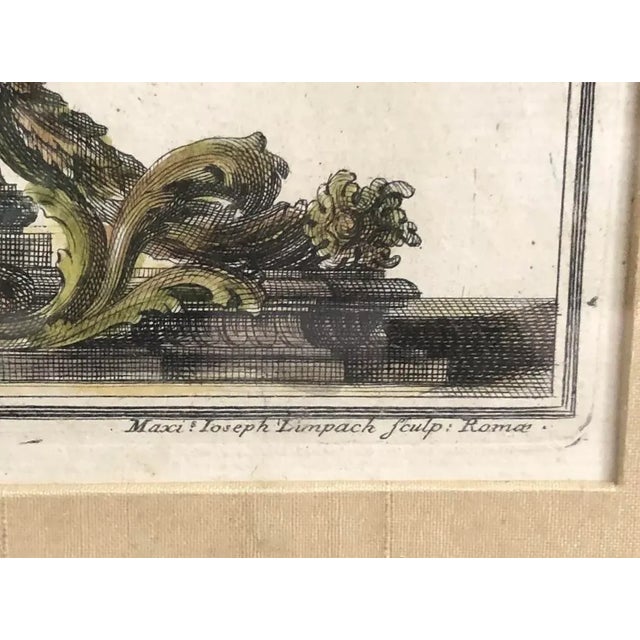 Antique Royal Cup Ioan Giardini Maxi Joseph Limpach Etching, Framed For Sale - Image 4 of 6